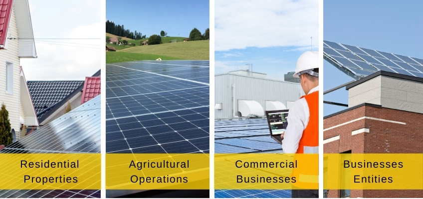 Applications of solar panels - Ground mounted solar panel installation