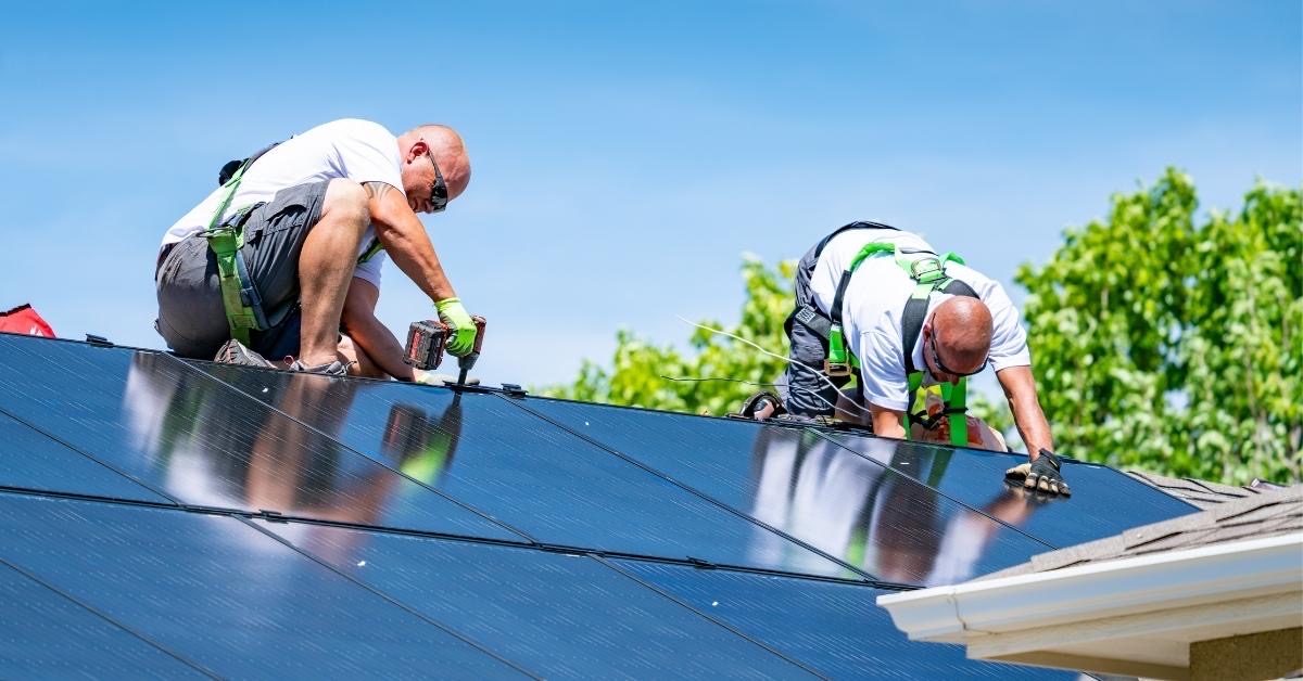 Installing solar panels photo - Solarise Solar Colorado Springs